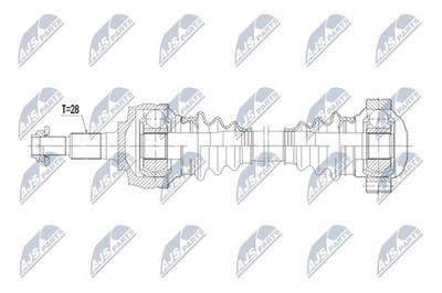 Original NTY Antriebswelle NPW-PS-016 für Porsche