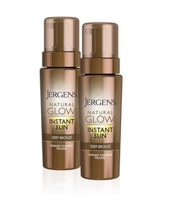 Jergens Natural Glow Instant Sun Deep Bronze Sunless Tanning Mousse New Lot Of 2