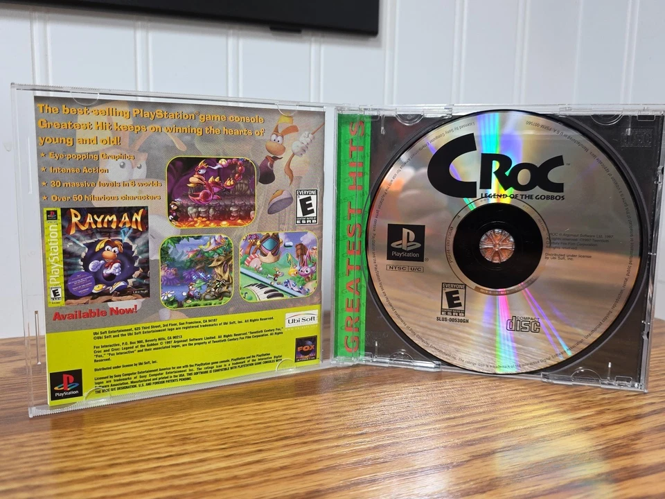 Croc Legend of the Gobbos PS1 PlayStation 1 CIB Greatest Hits W/Reg Card Tested! - Image 4 of 4