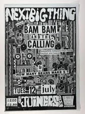 Bam and The Calling Poster Orig Mint Archive the Joiners Southampton 1988
