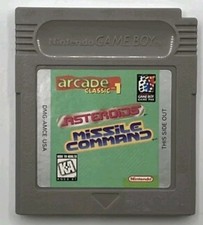 Arcade Classic No. 1: Asteroids/Missile Command Nintendo Game Boy 1995 Used