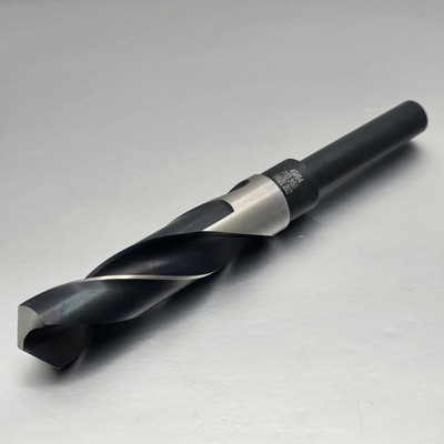 PRECISION Reduced Shank Twist Drill Bit: 49/64'' Dia, 1/2'' Shank Dia, 118° HSS