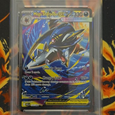 PSA 10 Mega Sharpedo ex 127/094 Me02: Holo Illustration Rare