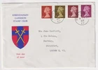 05/02/1968 GB FDC - Used Abroad Machin Definitives Rheindahlen Stamp Club