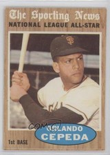 1962 Topps All-Star Orlando Cepeda #390 HOF s7f