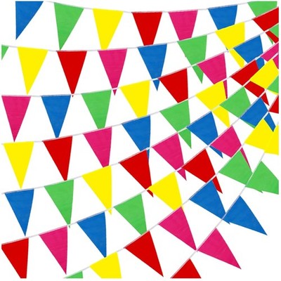 Colorful Pennant Banner Flags - 300pcs^-