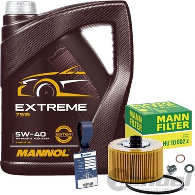 MANN ÖLFILTER+5L MANNOL EXTREME 5W40 ÖL passend für RENAULT DACIA SMART 0.9-1.2