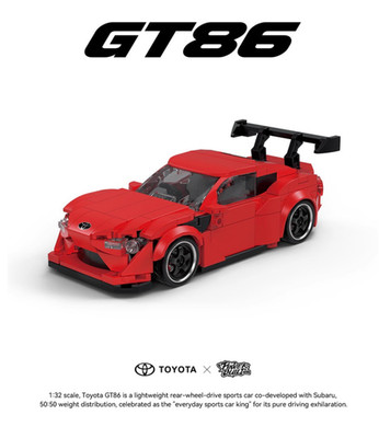 MOC TOYOTA GT86 Drift Racing Team Buidling Blocks GT86 Sports Car Model Bricks