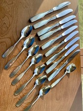 Large Lot Stainless Flatware ONEIDA Paul Revere 17 PCs