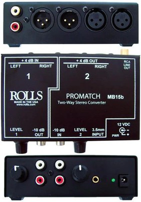 Rolls MB15B ProMatch Stereo Signal Converter Direct Box
