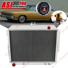 4 Row Radiator Fits 1966-1970 Chrysler Imperial Dodge Plymouth Fury 7.2l V8 New