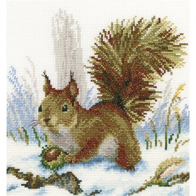 RTO counted Cross Stitch Kit ''Winter morning'' M330, 20x20 cm, DIY