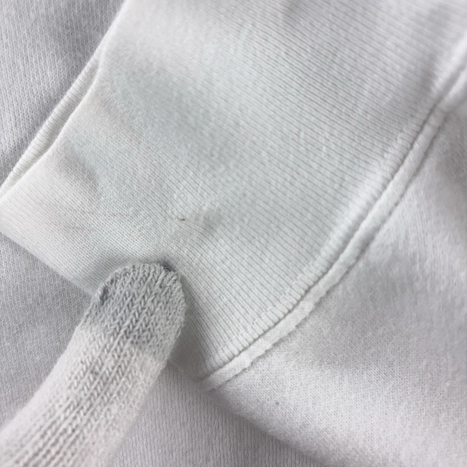 Polo Ralph Lauren Sudadera Para Hombre Talla Mediana Blanca Cuello Redondo Informal Pullover Foto 4 de 4