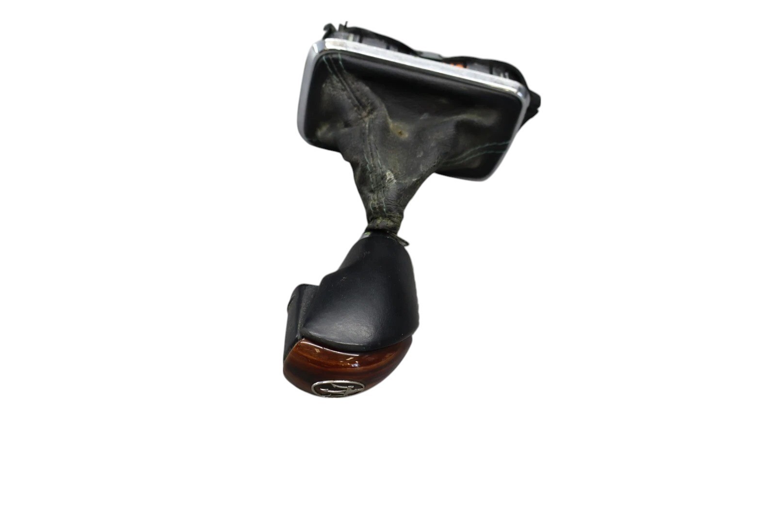 03-13 Maserati Quattroporte M139 Shift Knob Boot Cover Wood Black 981431888 Oem