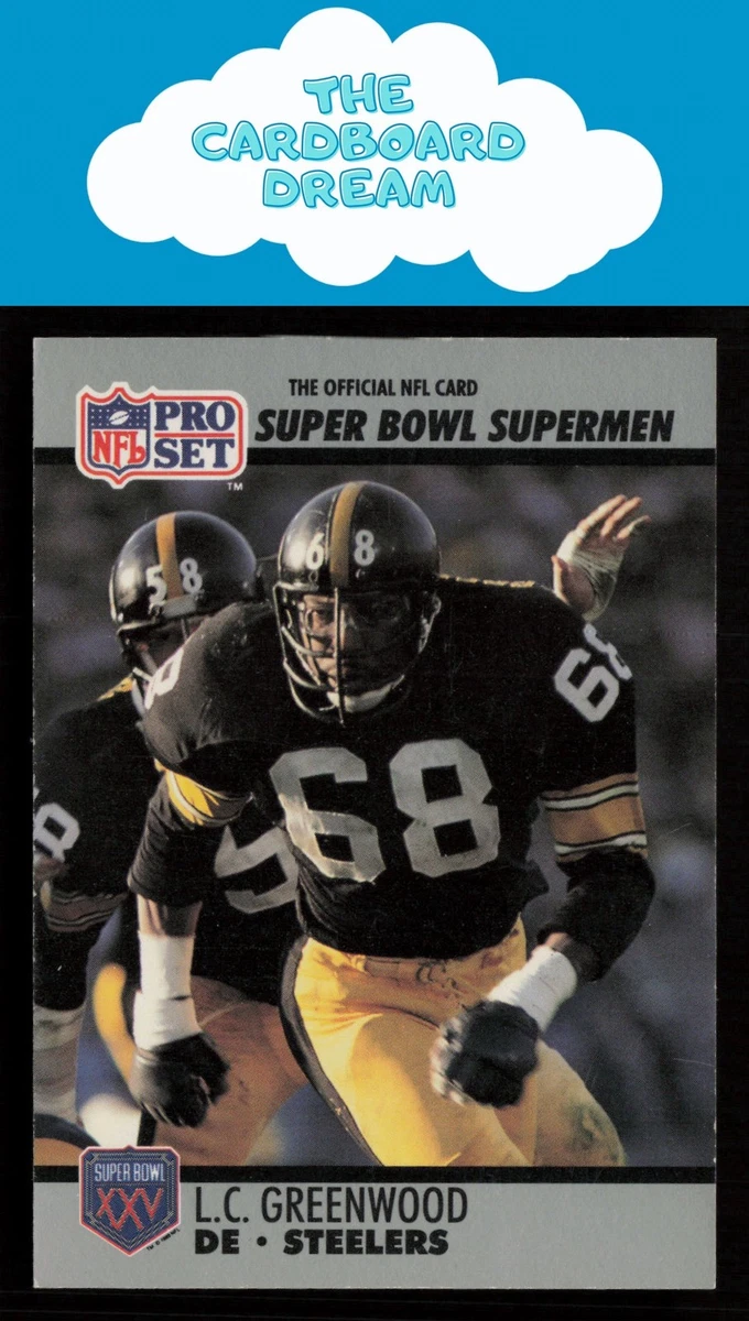 1990 Pro Set Super Bowl XXV Silver Anniversary L.C. Greenwood #77
