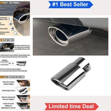 Stainless Steel Car Exhaust Tip 2.5 Inch Inlet 3.3 Inch Outlet Chrome Finish Stainless Steel Car Exhaust Tip 2.5 Inch Inlet 3.3 Inch Outlet Chrome Finish