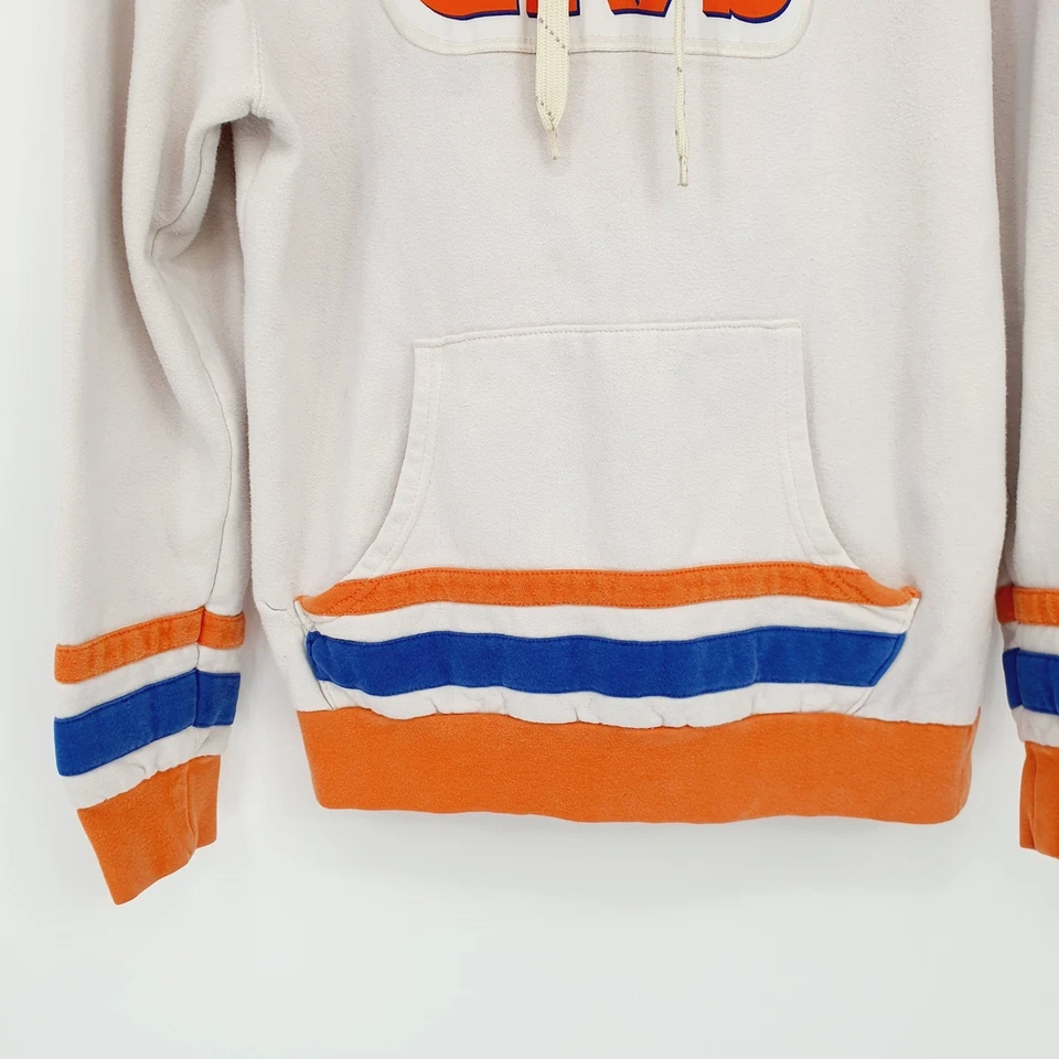 Sudadera con Capucha De Colección Años 90 NBA Cleveland Cavaliers Naranja Azul Para Hombre Pequeña Madera Clásica Foto 4 de 4