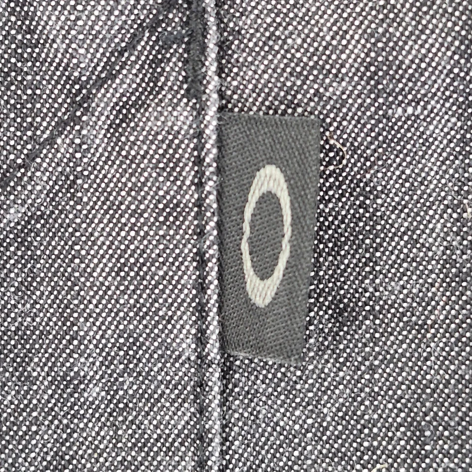 Camisa OAKLEY azul medio para hombre 100 % algodón con botones manga larga - Imagen 4 de 4