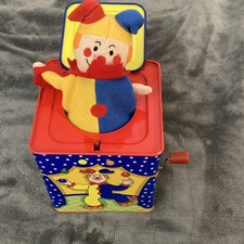 Schylling Clown Jack-in-the-Box Toy Tin Box 1997 PA-12532 Made in China