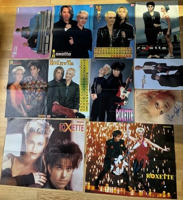 ROXETTE 10 Poster Vintage BRAVO POPCORN Marie Fredriksson Per Gessle 80er 90er