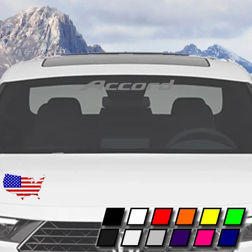 Calcomanía adhesiva de vinilo para parabrisas para Honda Accord LX SE EX-L Sport-L híbrido Foto 4 de 4