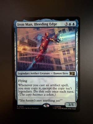 MTG Marvel Super Heroes Iron Man, Bleeding Edge 0626 Foil