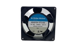 NOS Globe Motors 115VAC 50/60HZ 12/9W 3.5 x3.5 AC Cooling Fan A36-B10A-15T3-000