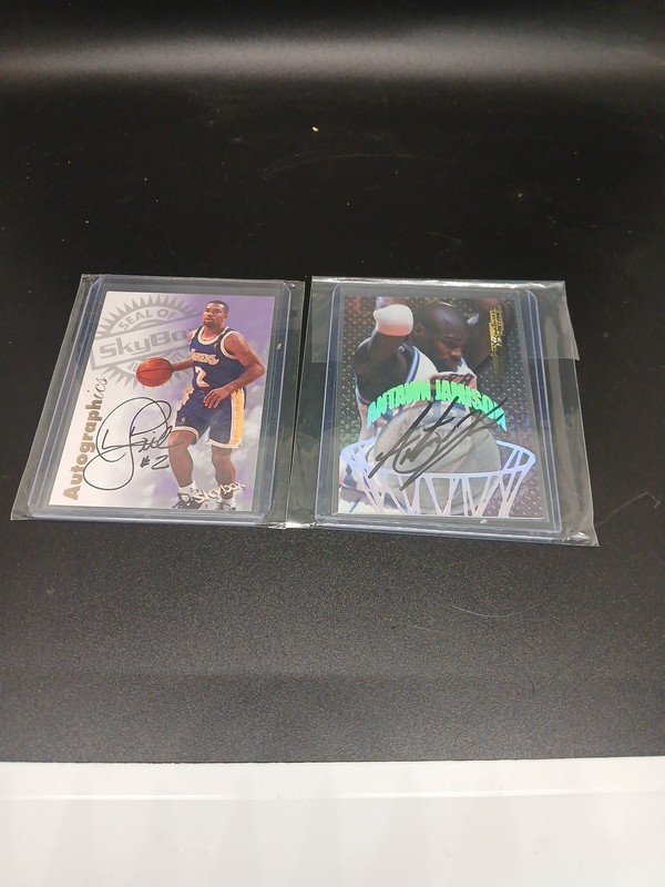 Skybox N Edge 2 Card Auto Lot Dereck Fisher N Antwan Jamison Autos 🔥