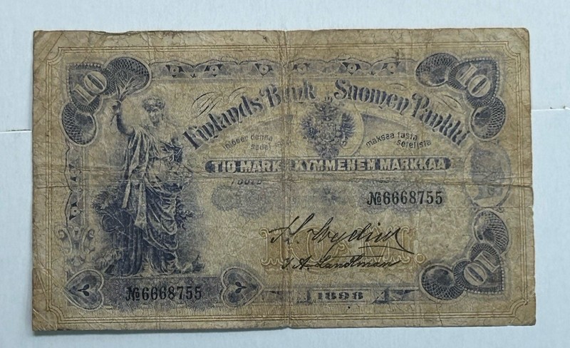 Finland 10 Markka 1898 Scarce