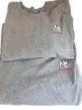 Vtg Big Dogs Tee Shirts 2 Grey Both 5XL