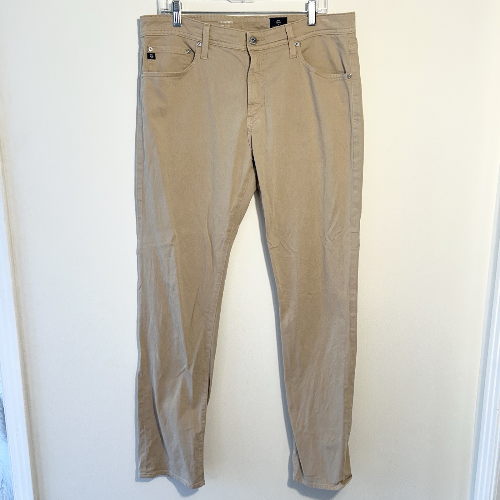 AG Jeans Adriano Goldschmied Everett Slim Straight Pants Mens 34 (36x32)  Khaki thumbnail 13