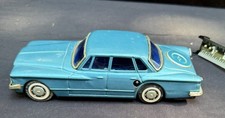 Vintage 1963 Plymouth Valiant Tin Toy Car Made in Japan Bandai Works Great C24