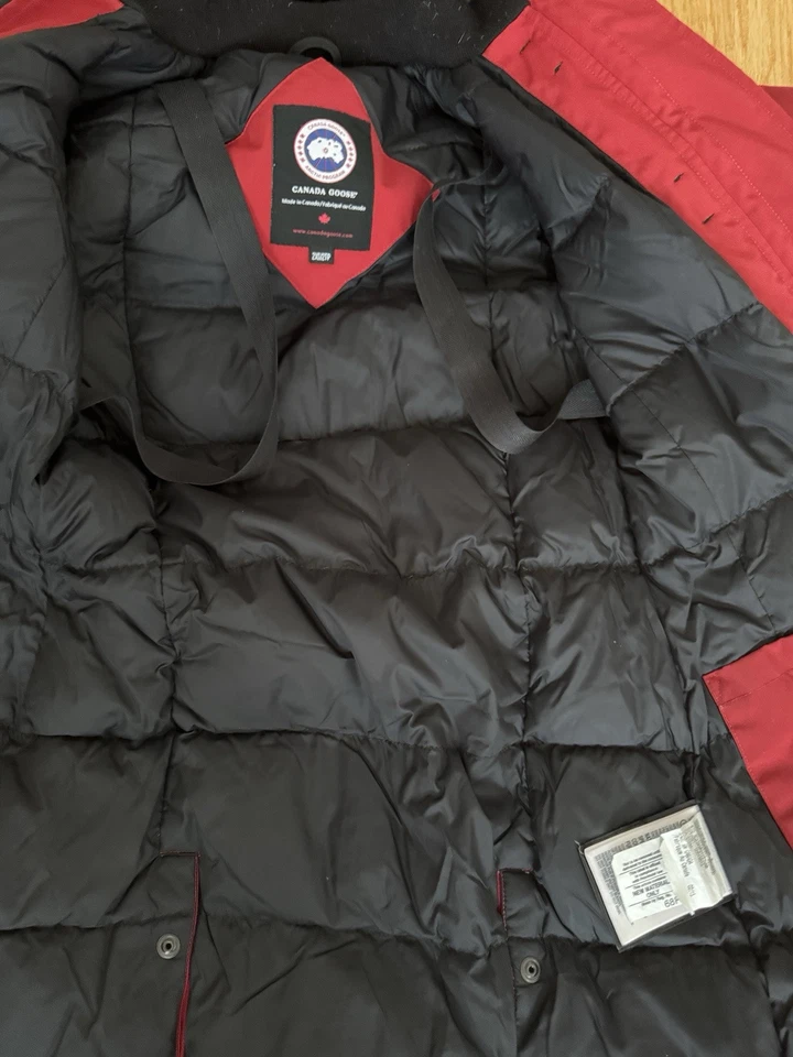 Canada Goose Women kensington Parka XXS Fur Trim Redwood 2506L - Image 4 of 4