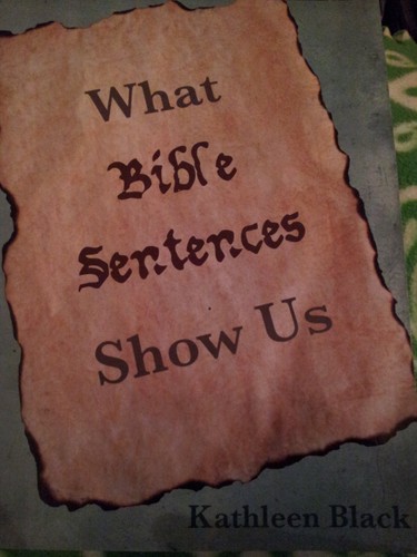 What Bible Sentences Show Us - Kathleen Black - Good - See condition notes