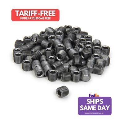 Pioneer PP-505-100, Set of 100 Natural Steel Pipe Plug - 1/Fits 16-Npt 100Pk W/H