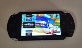 Sony PSP 1001 PlayStation Portable With IPS Screen Installed & Extras