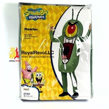 07651573 Spirit Halloween SpongeBob SquarePants Kids Plankton Costume Sizes Vary