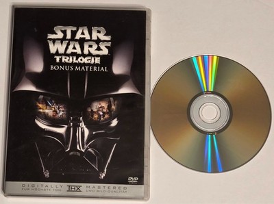 Star Wars Trilogie Bonus Material (DVD, 2004) VG German Manual, Plays in English