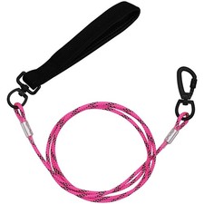 5FT Chew Proof Metal Dog Leash with Comfortable 1/4 x 5FT 24002 Pink