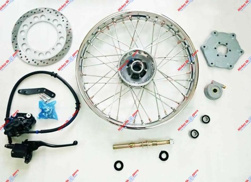 Royal Enfield Complete Front Wheel Disc Brake Model With Disc Brake Kit Assembly - Bild 2 von 3