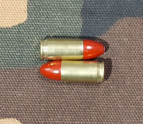 9MM LUGER SNAP CAPS SET OF 10 (BRASS+RED) 115gr. WEIGHTED - Picture 5 of 5