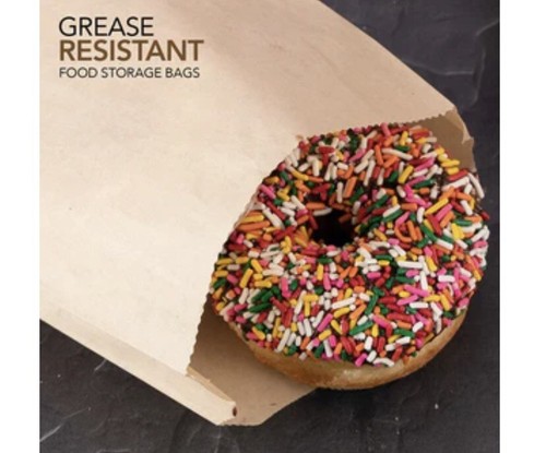 Stock Your Home Kraft Brown Wax Paper 8x6 Sandwich Bags 400 Total