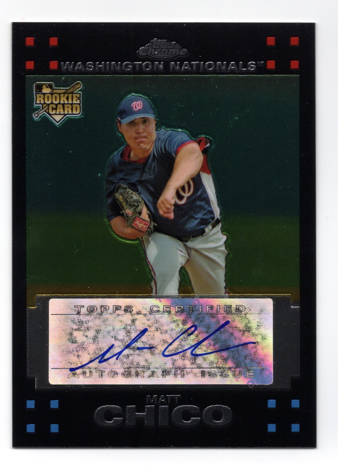 2007 Topps Chrome Matt Chico Autograph RC - Washington Nationals | eBay