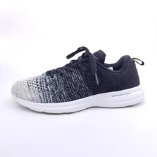APL Techloom Pro Mens 8.5 Black White Shoes Running Sneakers Knit Lace Up