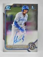 2022 Bowman Chrome 1st Prospect Auto Royals CPA-HG - HERARD GONZALEZ