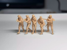 3D Printed 1/72 Modern Russian Special Forces 5 Person Model
