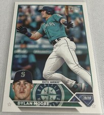 2023 Topps Update Series Baseball Dylan Moore Seattle Mariners base card #US47