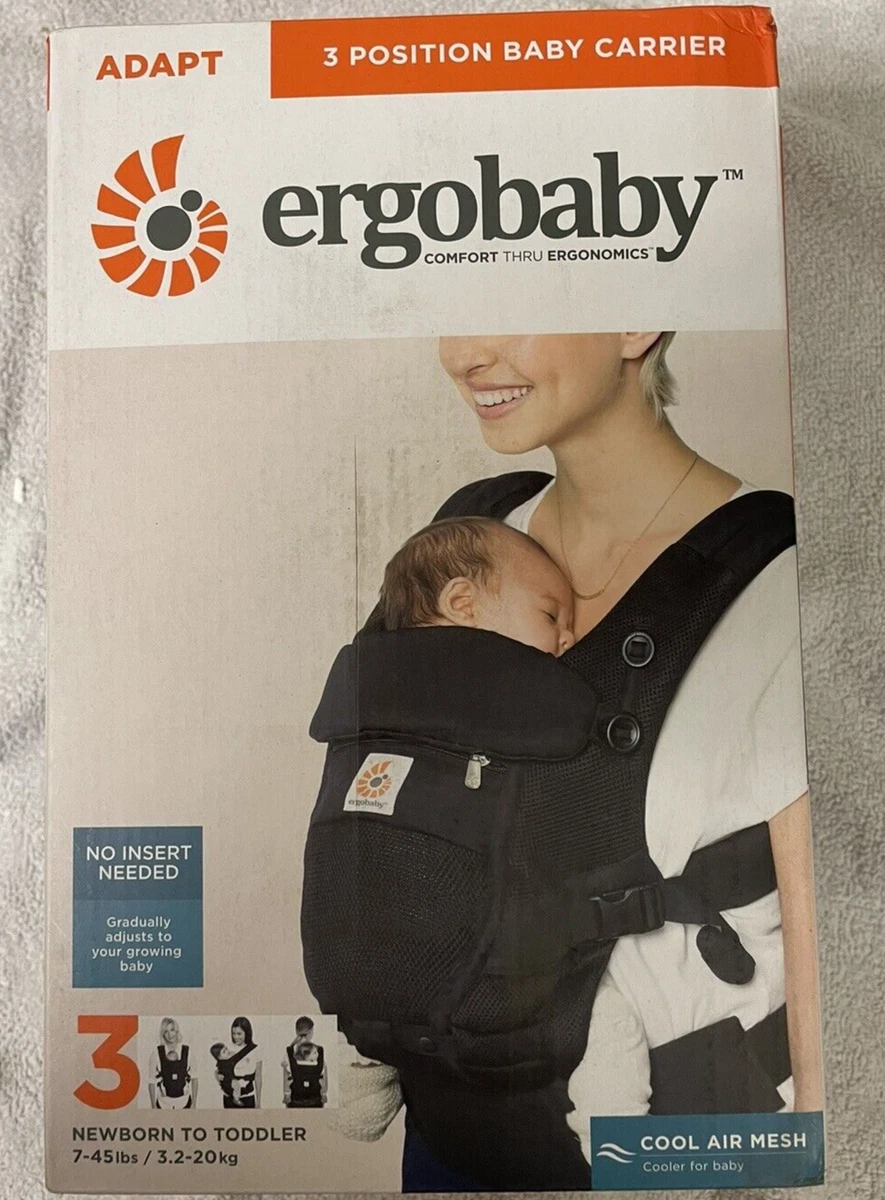 Ergobaby Adapt Cool Air Mesh Unisex Onyx Black Baby Carrier
