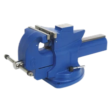 Vice 150mm Quick Action Swivel Base Cast Iron - Sealey QAV150 New