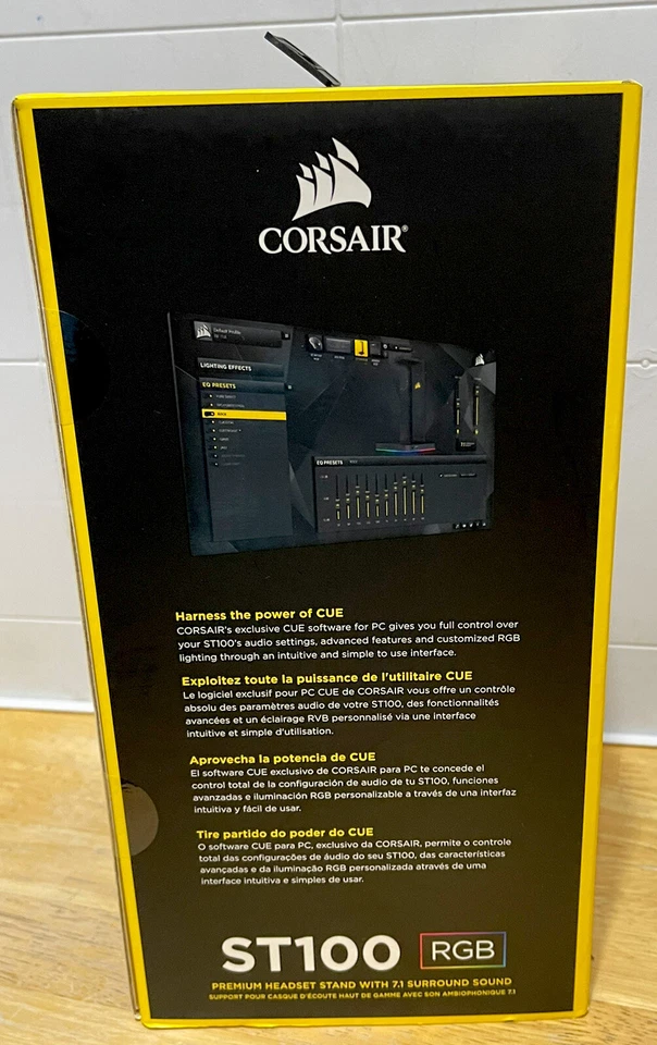 ST100 Corsair RGB Premium Headset Stand with 7.1 Surround Sound - Image 4 of 4